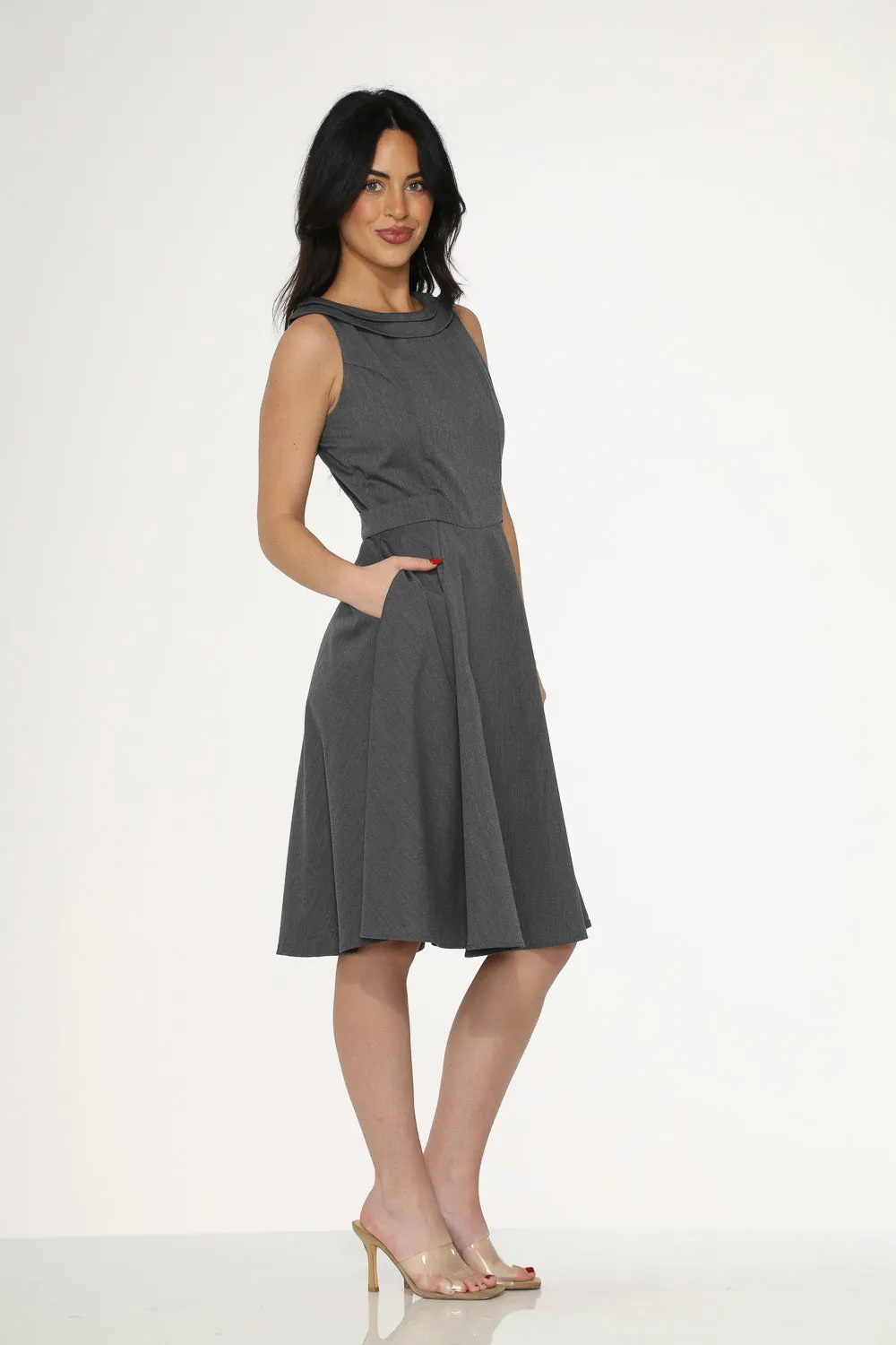 Grey Swing Dress sold by Modcloth product image thumbnail 5