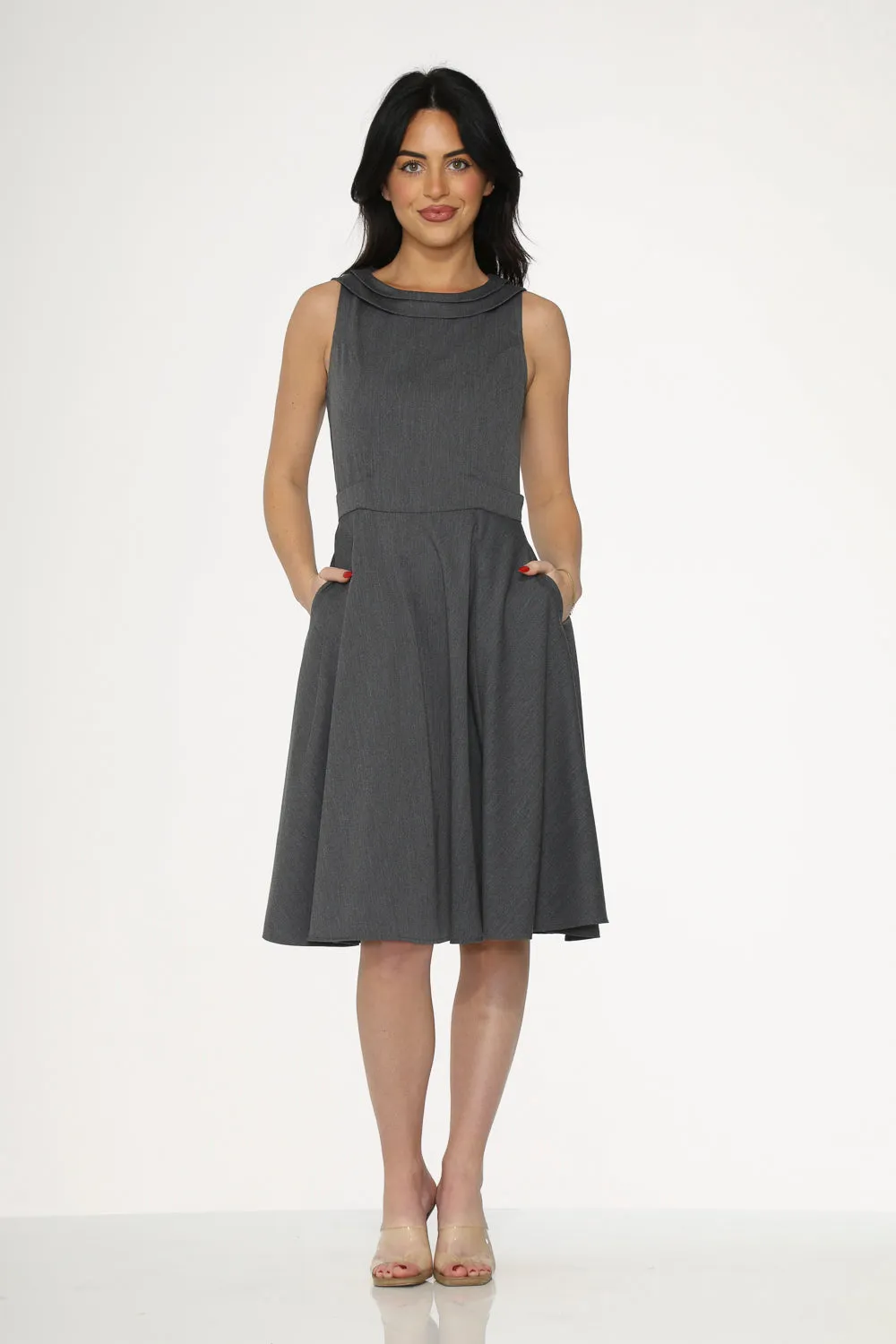 Grey Swing Dress sold by Modcloth product image thumbnail 2