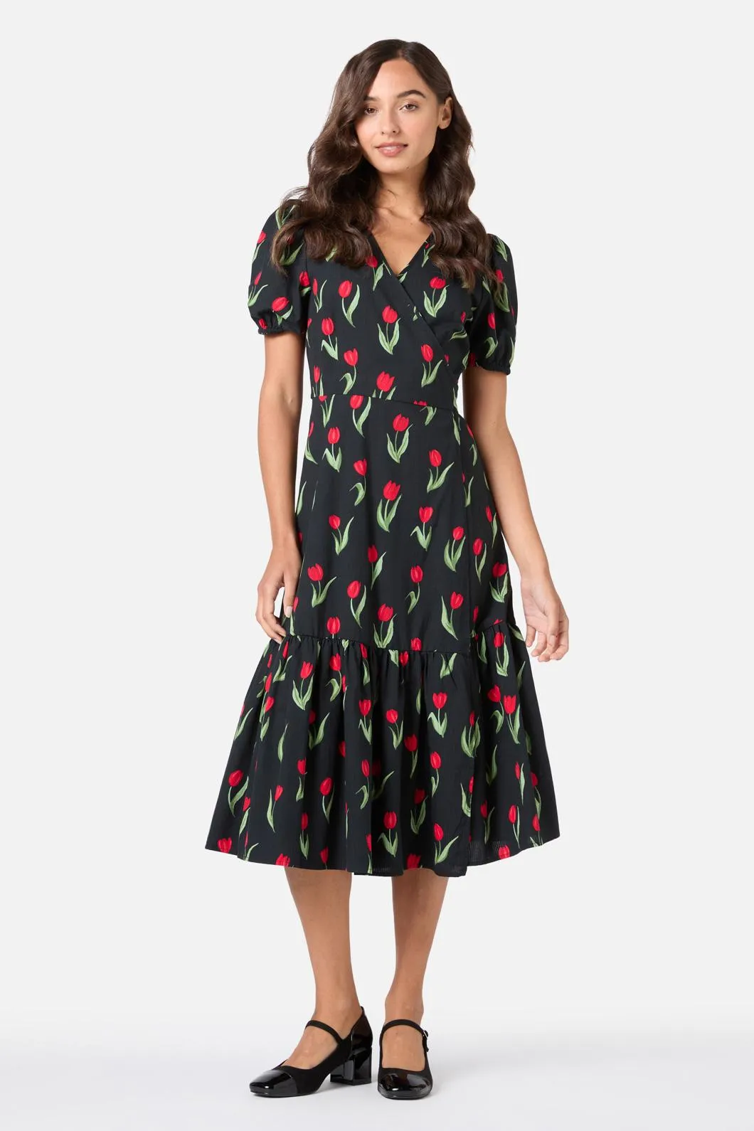 Tulip Midi Wrap Dress sold by Modcloth product image thumbnail 2