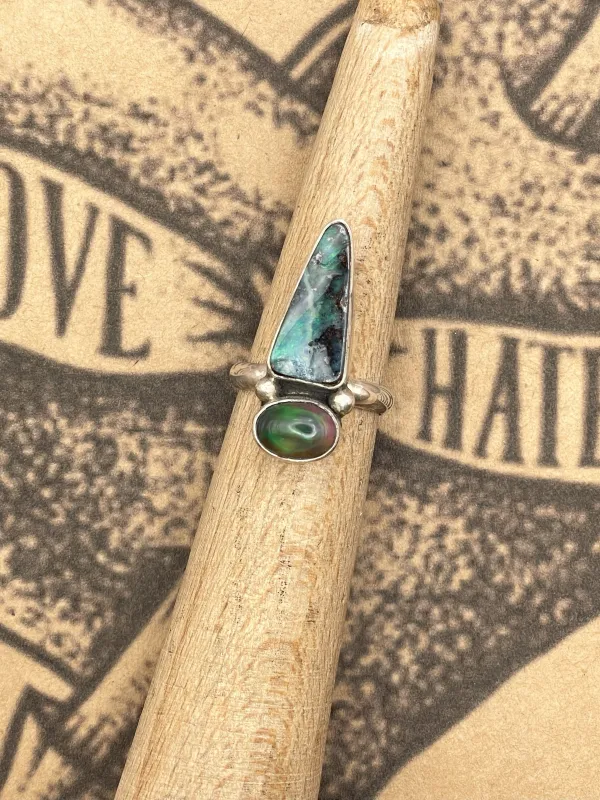 Sterling Silver Boulder Opal Ring sold by Modcloth