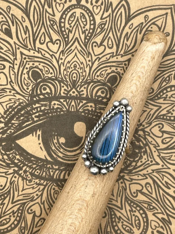 Sterling Silver Labradorite Ring sold by Modcloth