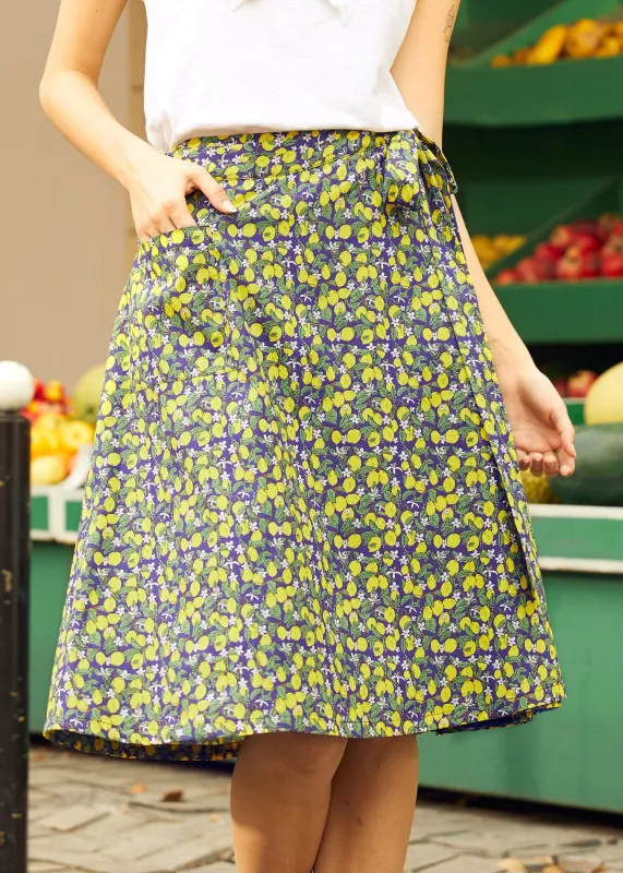 The Lemon Blossom Wrap Skirt sold by Modcloth