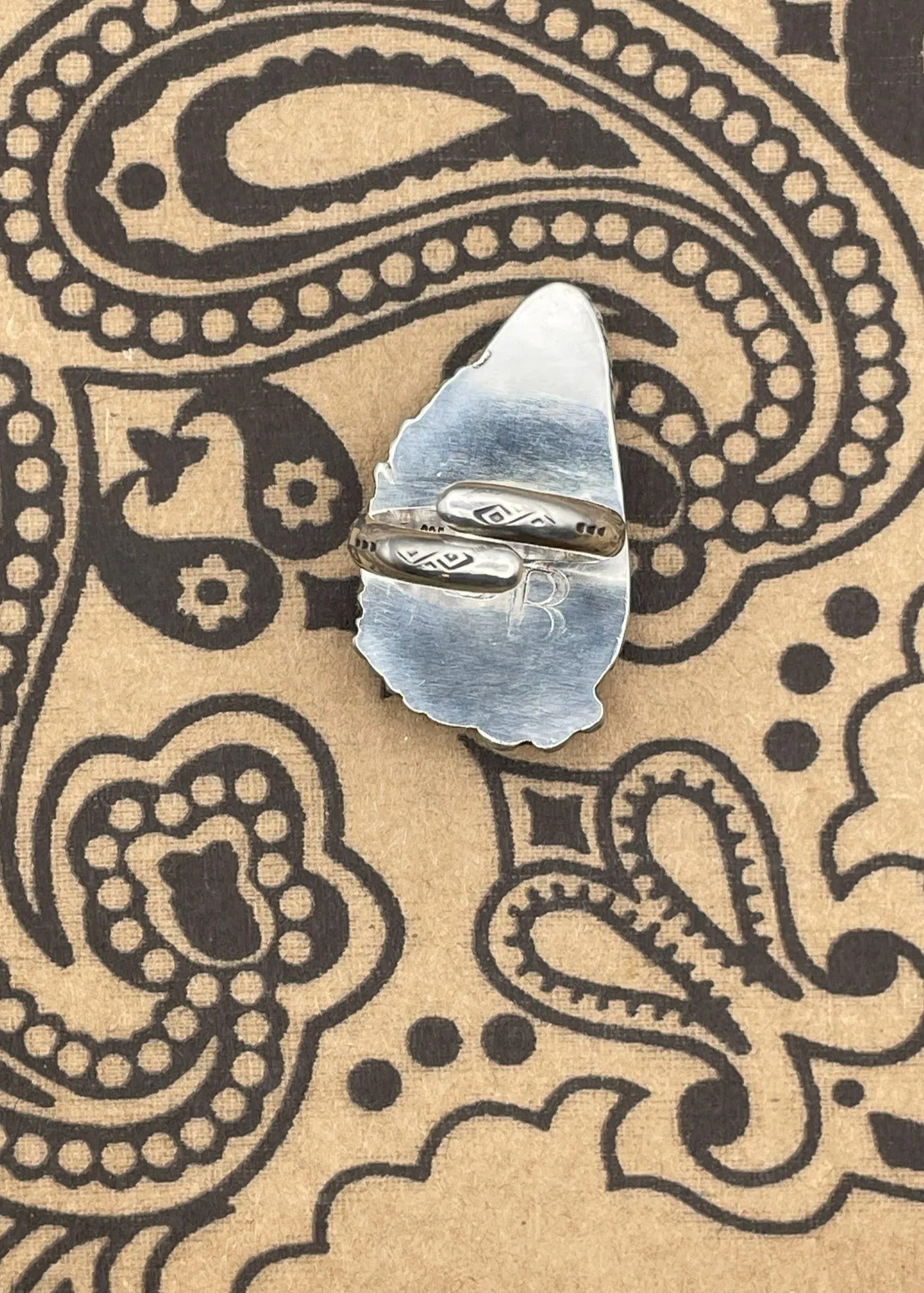 Sterling Silver Turquoise Feather Ring sold by Modcloth product image thumbnail 3