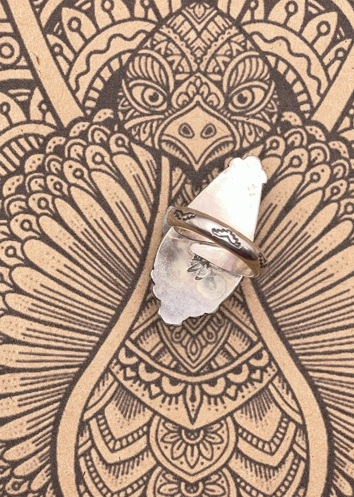 Sterling Silver Turquoise Flower Ring sold by Modcloth product image thumbnail 3