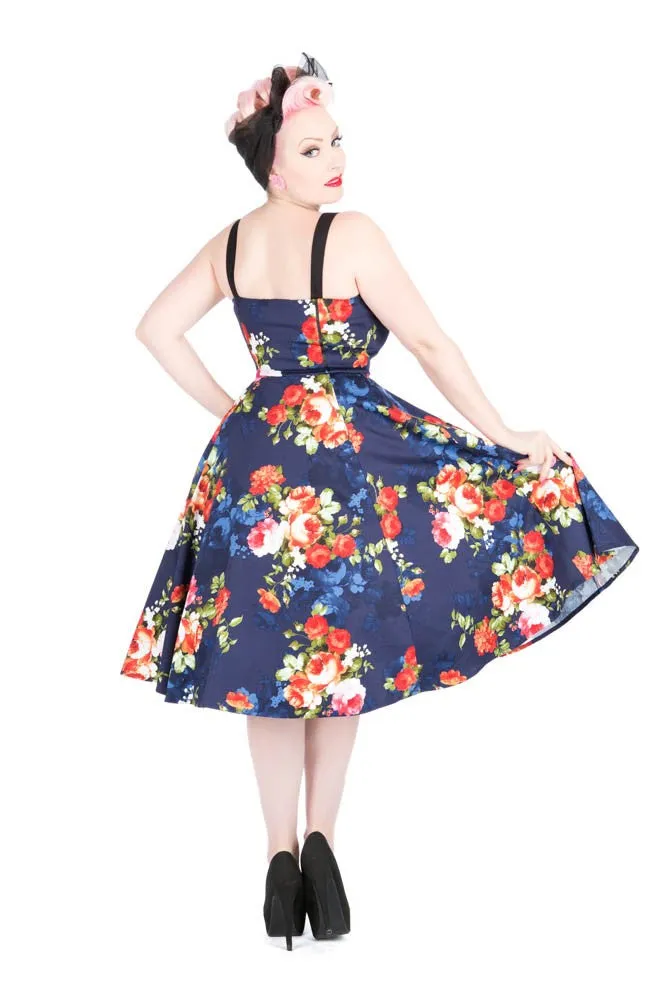 Navy Floral Swing Dress sold by Modcloth product image thumbnail 2