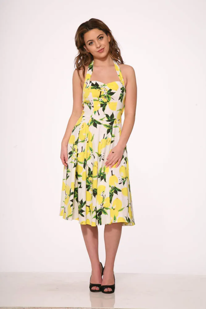 White Lemon Halter Swing Dress sold by Modcloth product image thumbnail 4