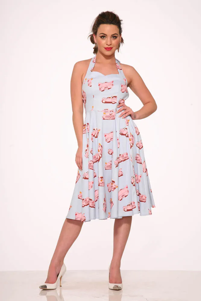 Car Hop Halter Swing Dress sold by Modcloth product image thumbnail 2
