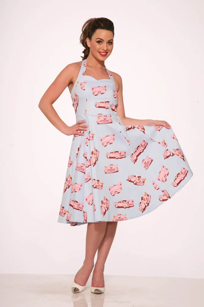 Car Hop Halter Swing Dress sold by Modcloth product image thumbnail 5