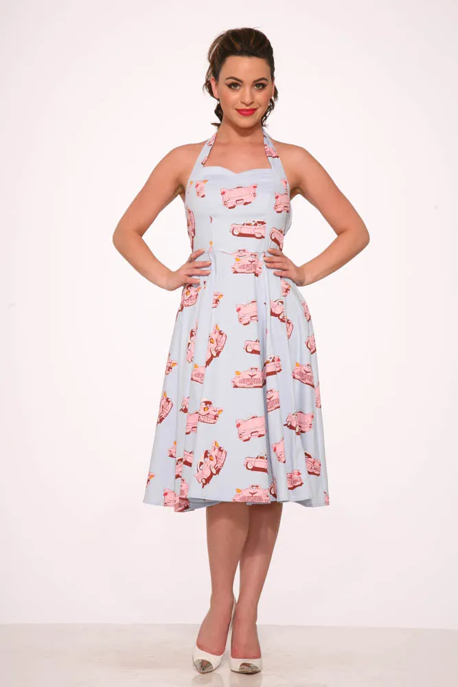 Car Hop Halter Swing Dress sold by Modcloth product image thumbnail 4