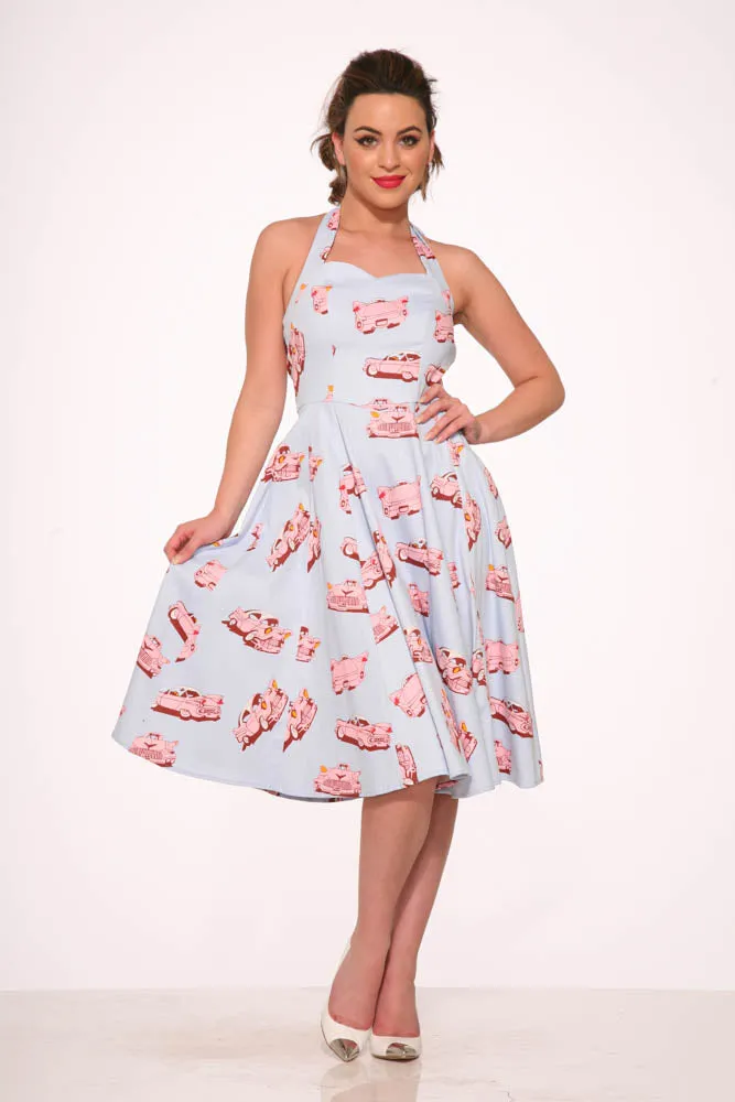 Car Hop Halter Swing Dress sold by Modcloth product image thumbnail 3