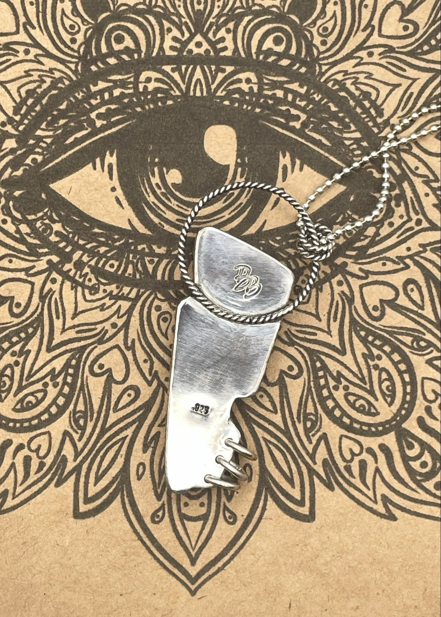 Aurora Opal Lightning Bolt Pendant Necklace sold by Modcloth product image thumbnail 2