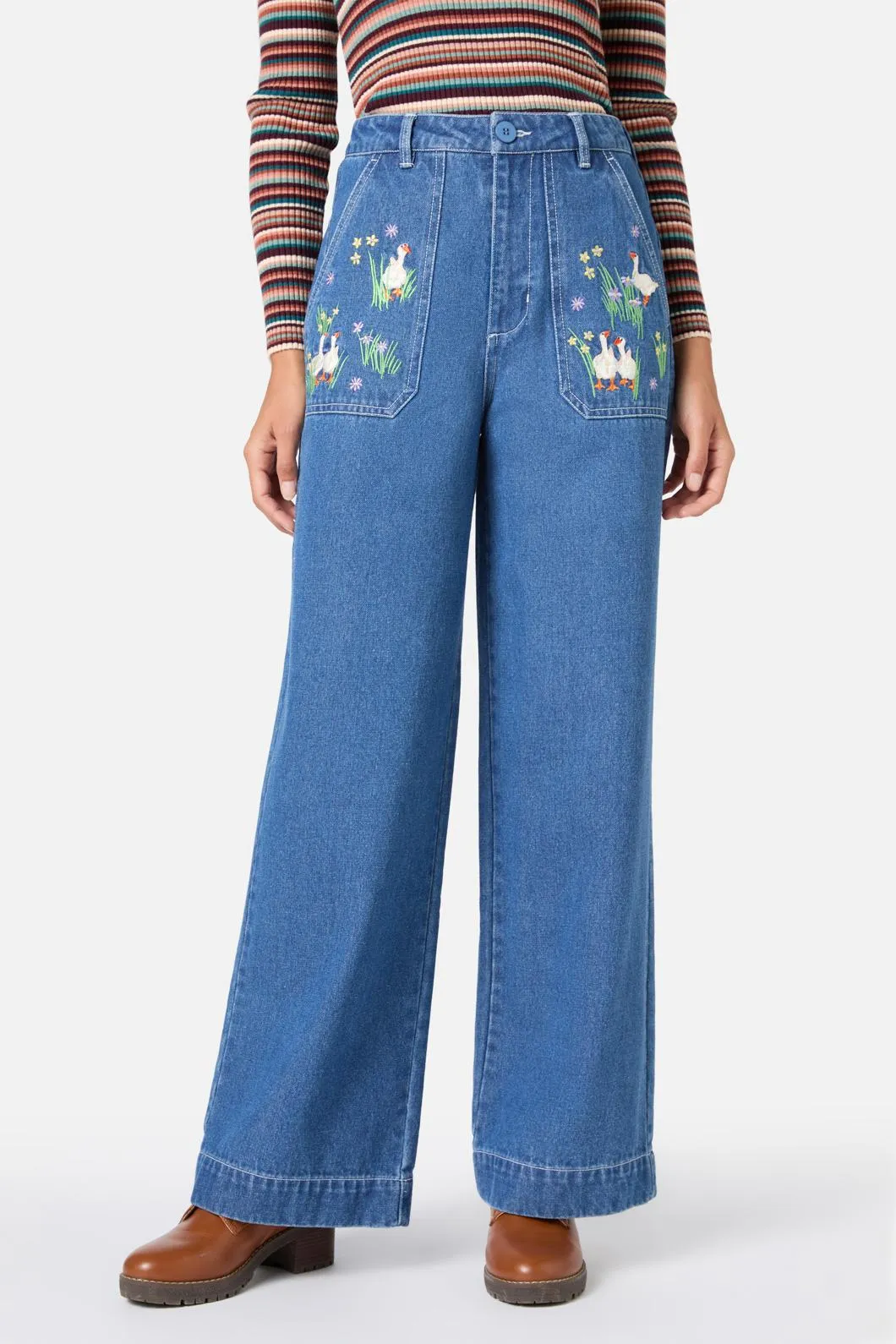 Goose Embroidered Denim Jean sold by Modcloth product image thumbnail 2