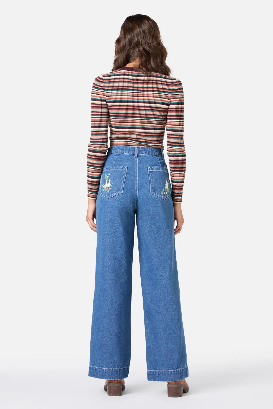 Goose Embroidered Denim Jean sold by Modcloth product image thumbnail 4