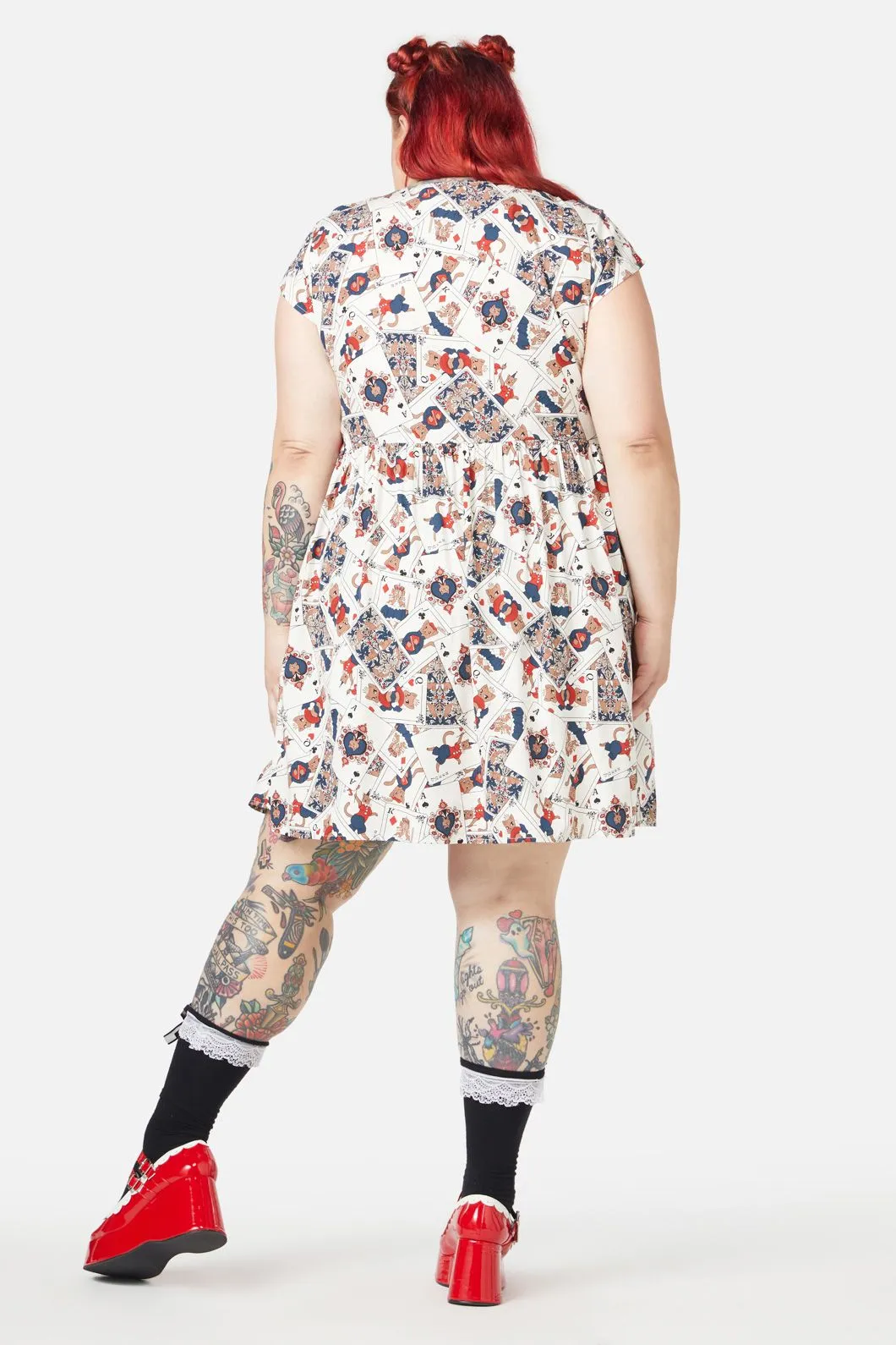 Curve Queen Of Cats Print Dress sold by Modcloth product image thumbnail 3