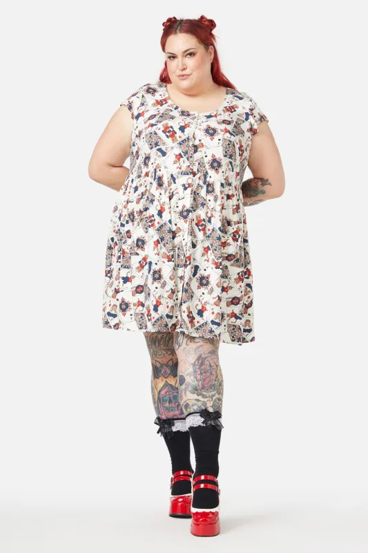 Curve Queen Of Cats Print Dress sold by Modcloth