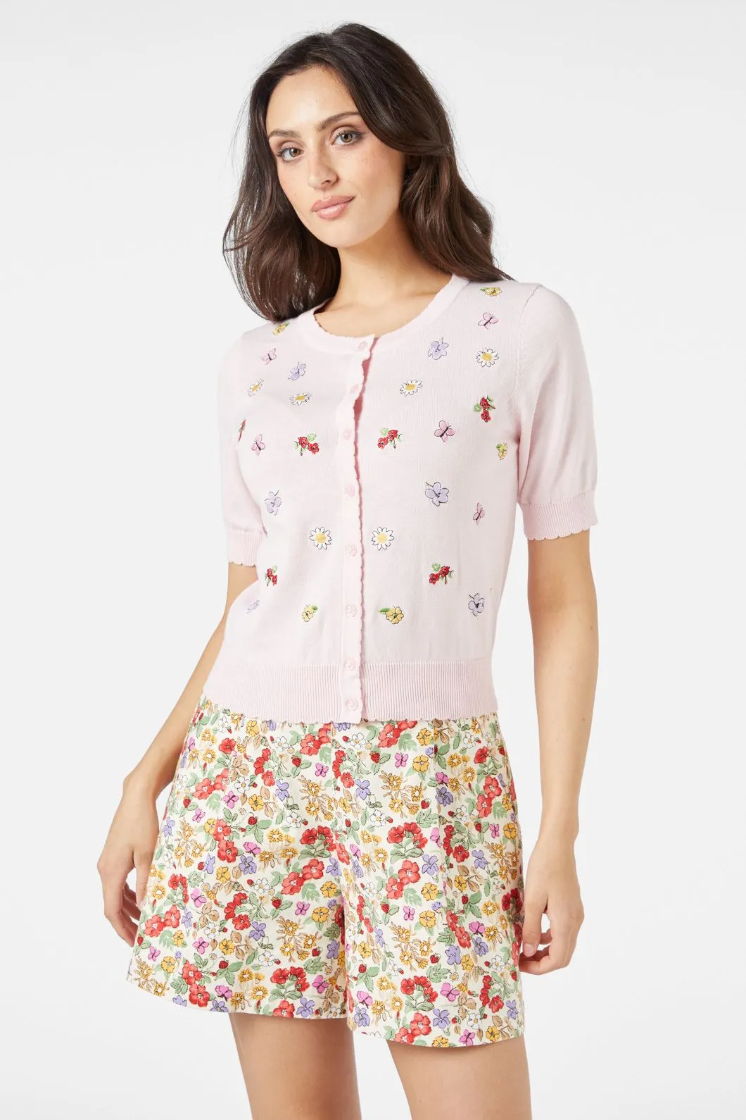 Papillon Embroidered Cardi sold by Modcloth