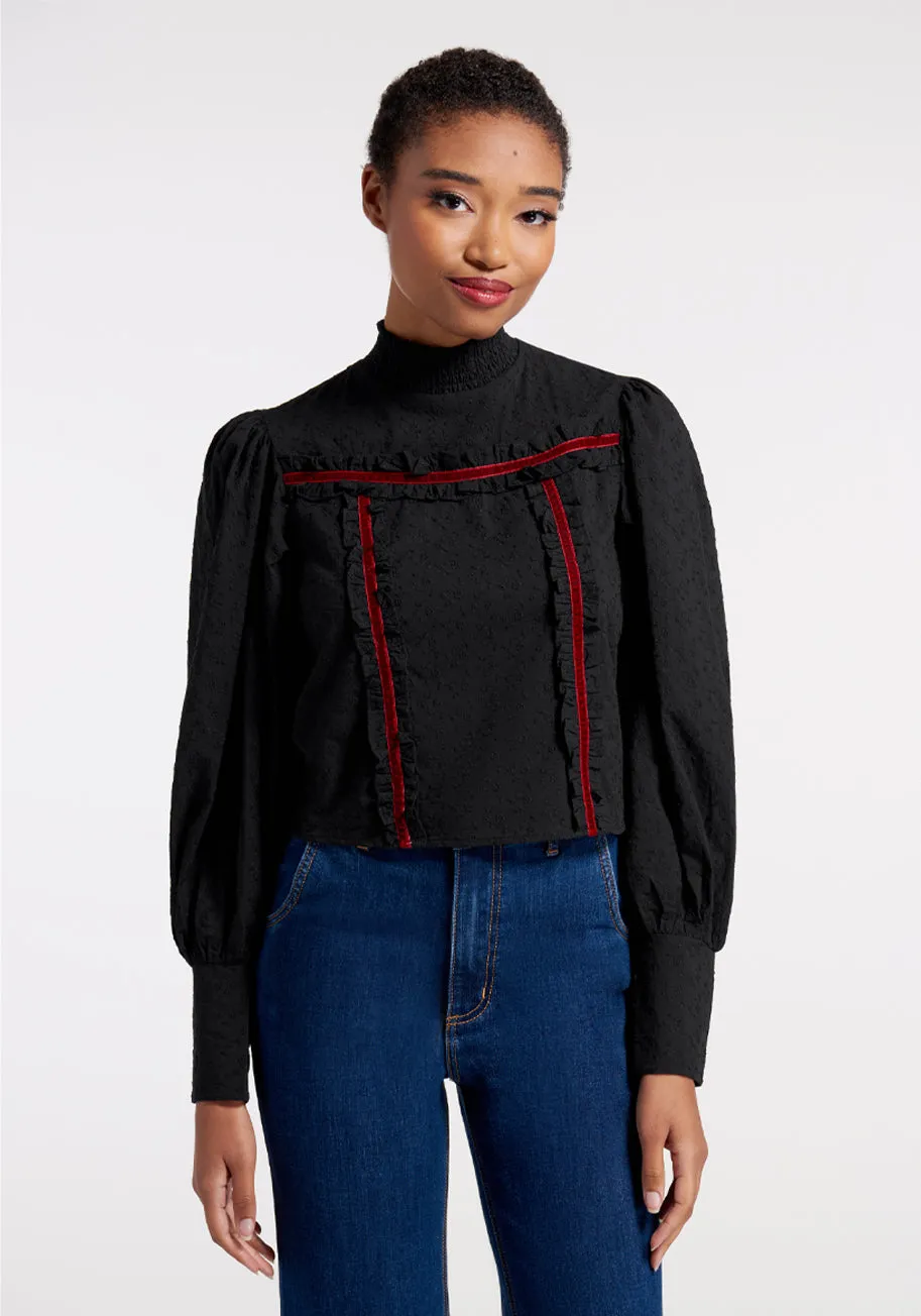 Victorian Murder Mystery Blouse sold by Modcloth