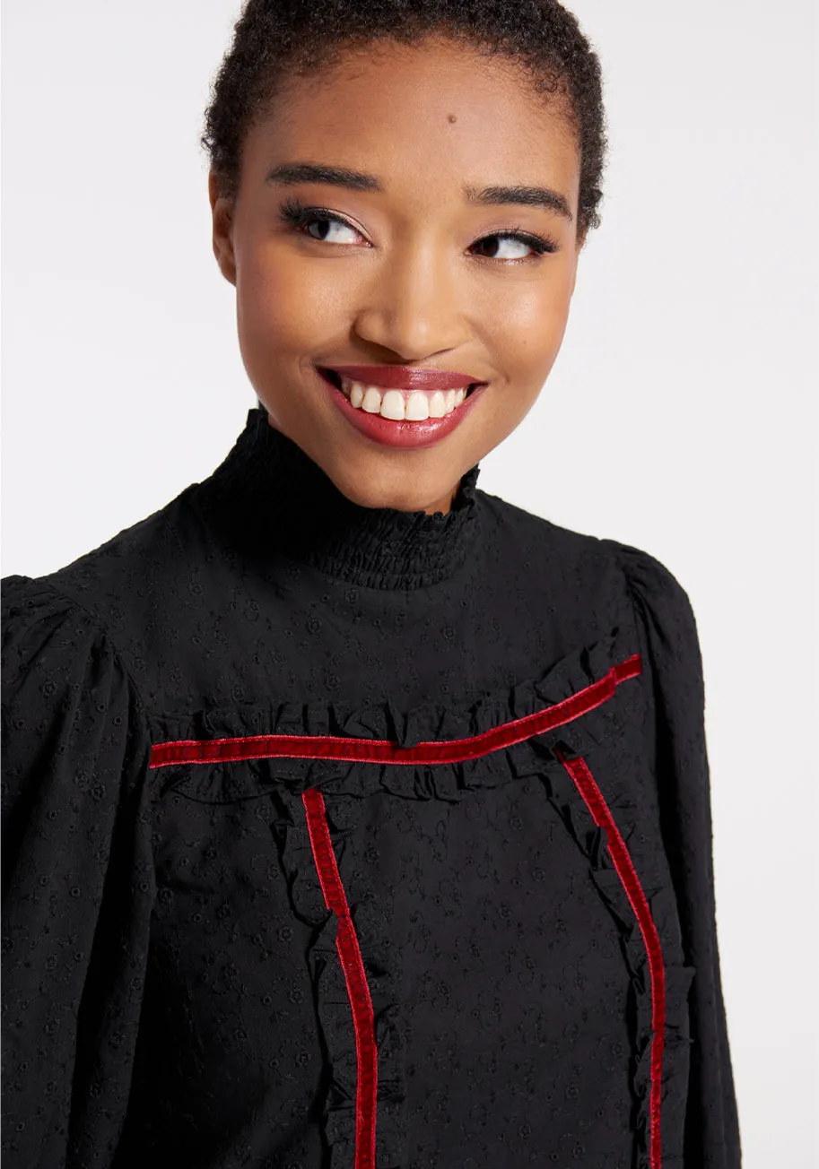 Victorian Murder Mystery Blouse sold by Modcloth product image thumbnail 4