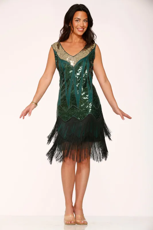 Green Flapper Dress sold by Modcloth