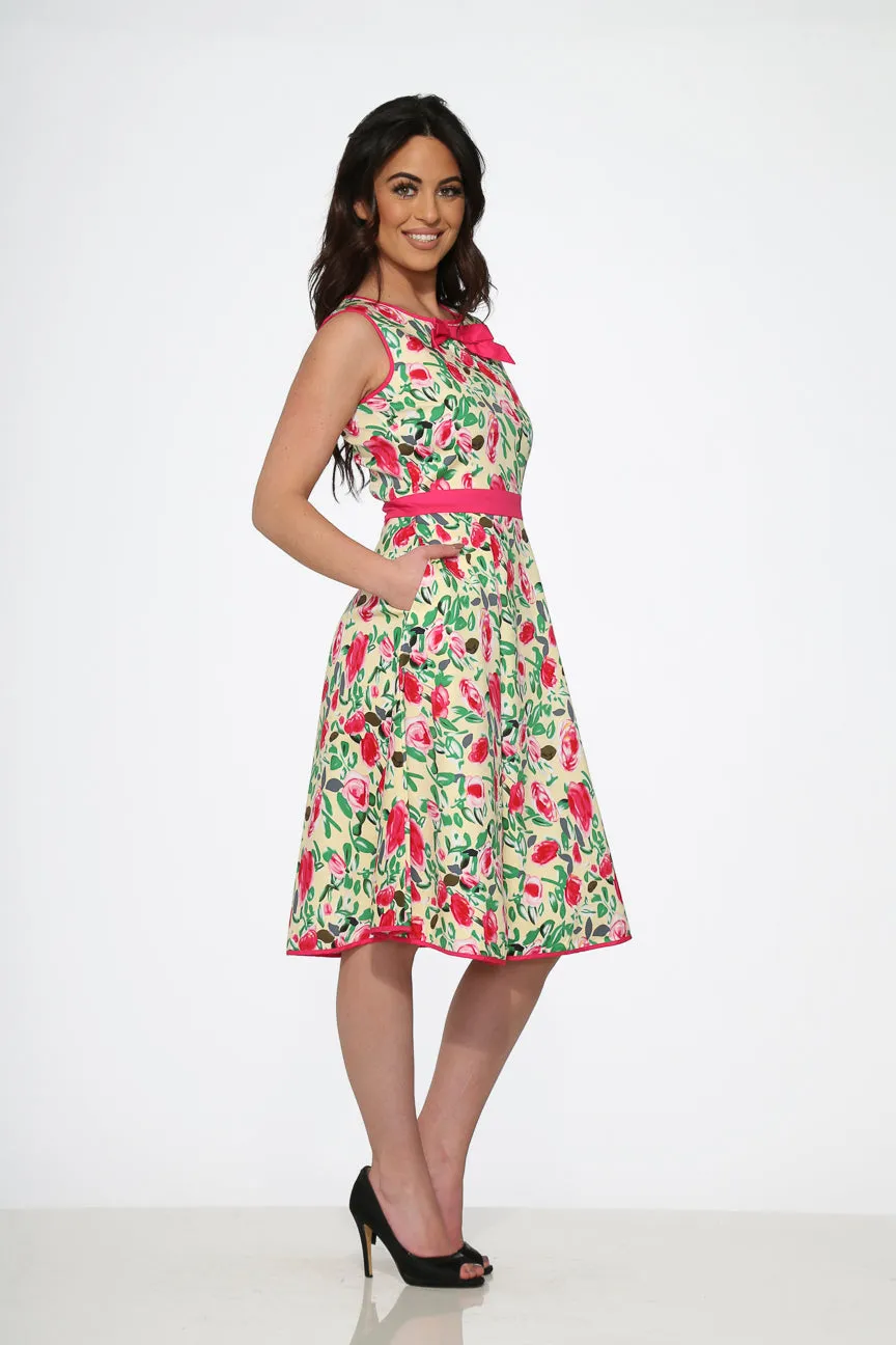 Yellow and Red Rose Swing Dress sold by Modcloth product image thumbnail 5