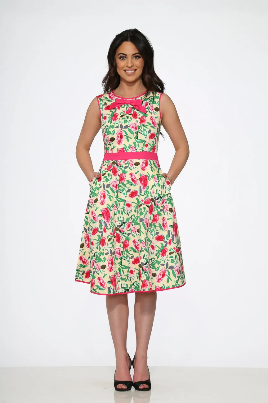 Yellow and Red Rose Swing Dress sold by Modcloth product image thumbnail 2