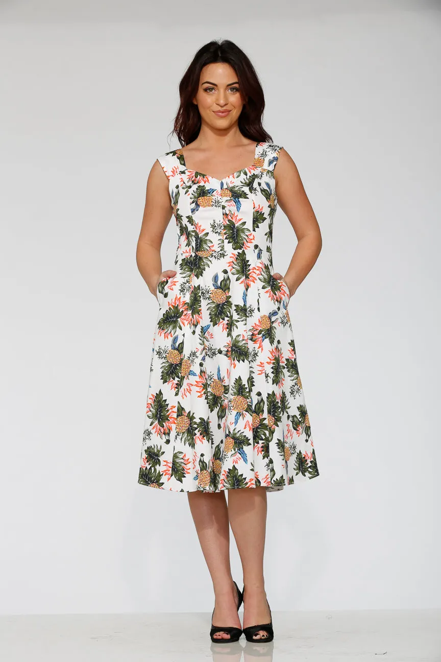 White Hawaiian Swing Dress sold by Modcloth product image thumbnail 2