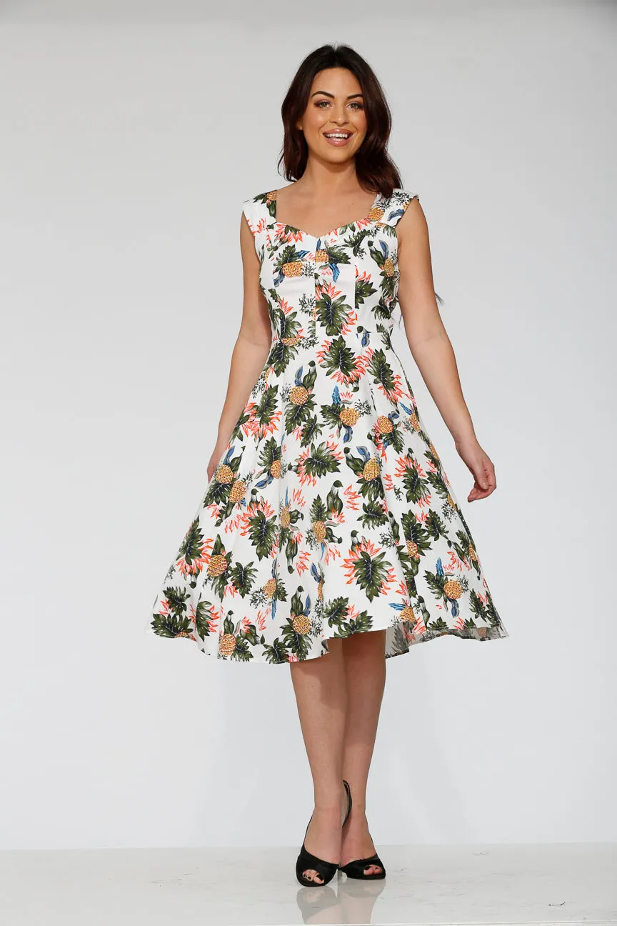 White Hawaiian Swing Dress sold by Modcloth