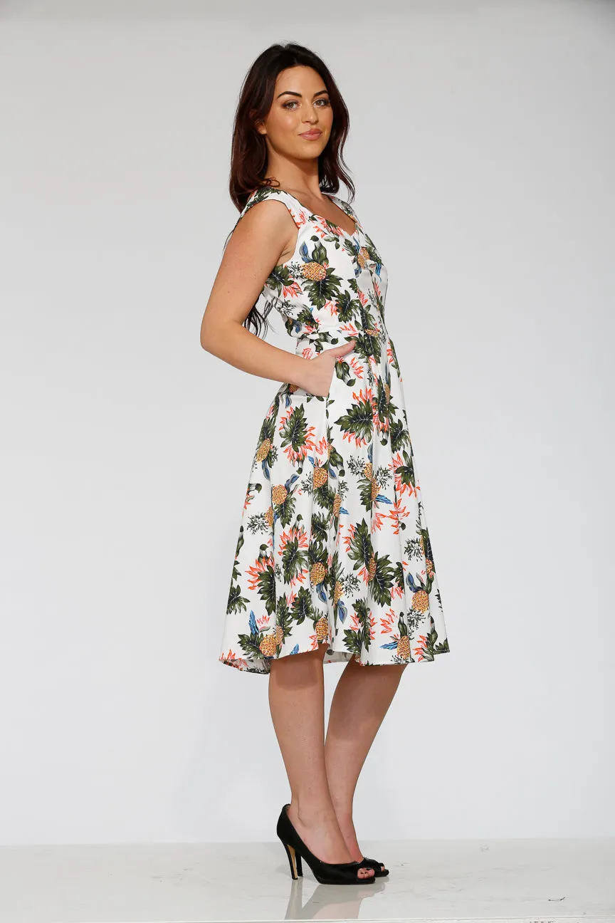 White Hawaiian Swing Dress sold by Modcloth product image thumbnail 5