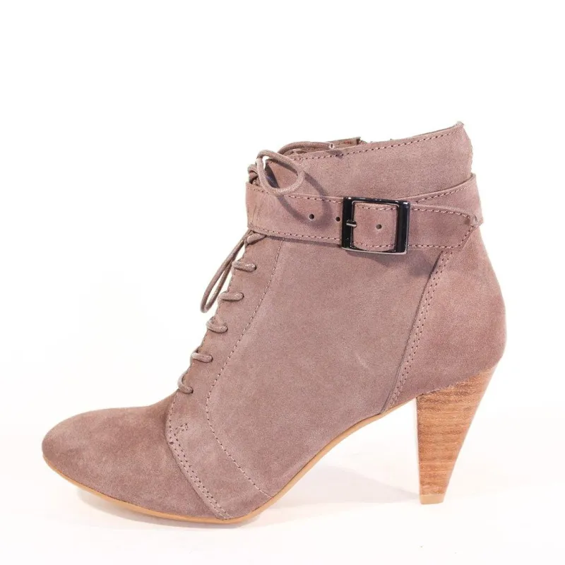 Dakota Suede Booties sold by Modcloth