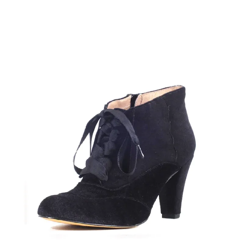 Taylor Velvet Enchanting Booties sold by Modcloth