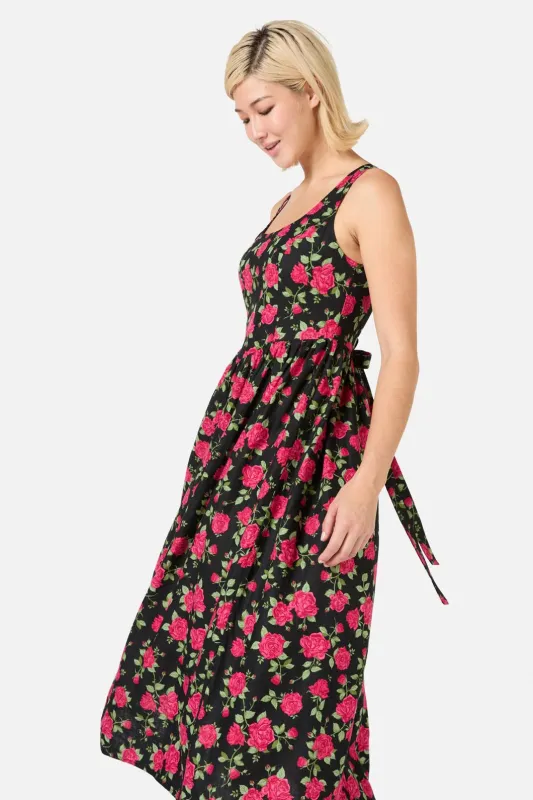 Winter Rose Midi Dress sold by Modcloth