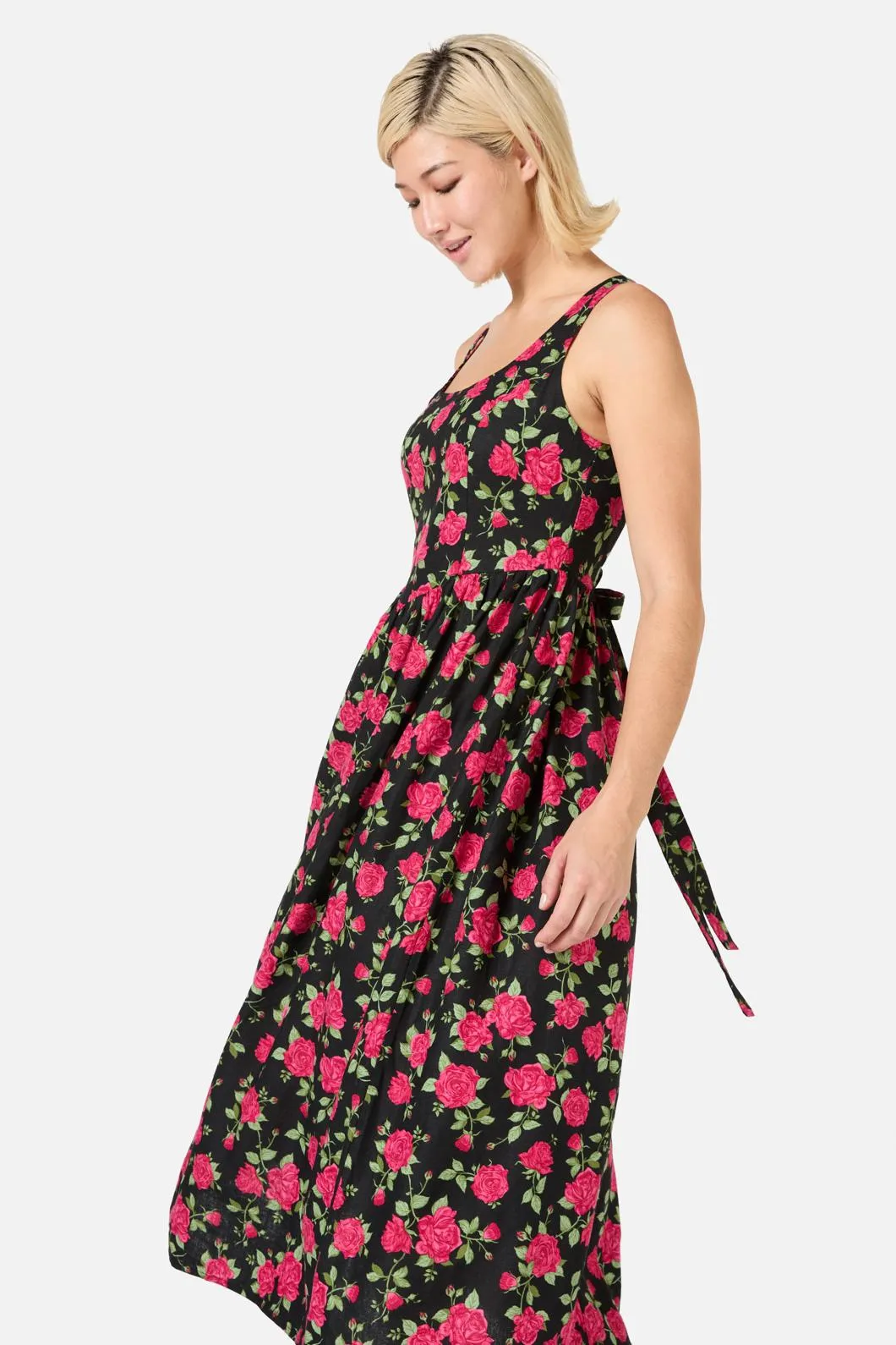 Winter Rose Midi Dress sold by Modcloth