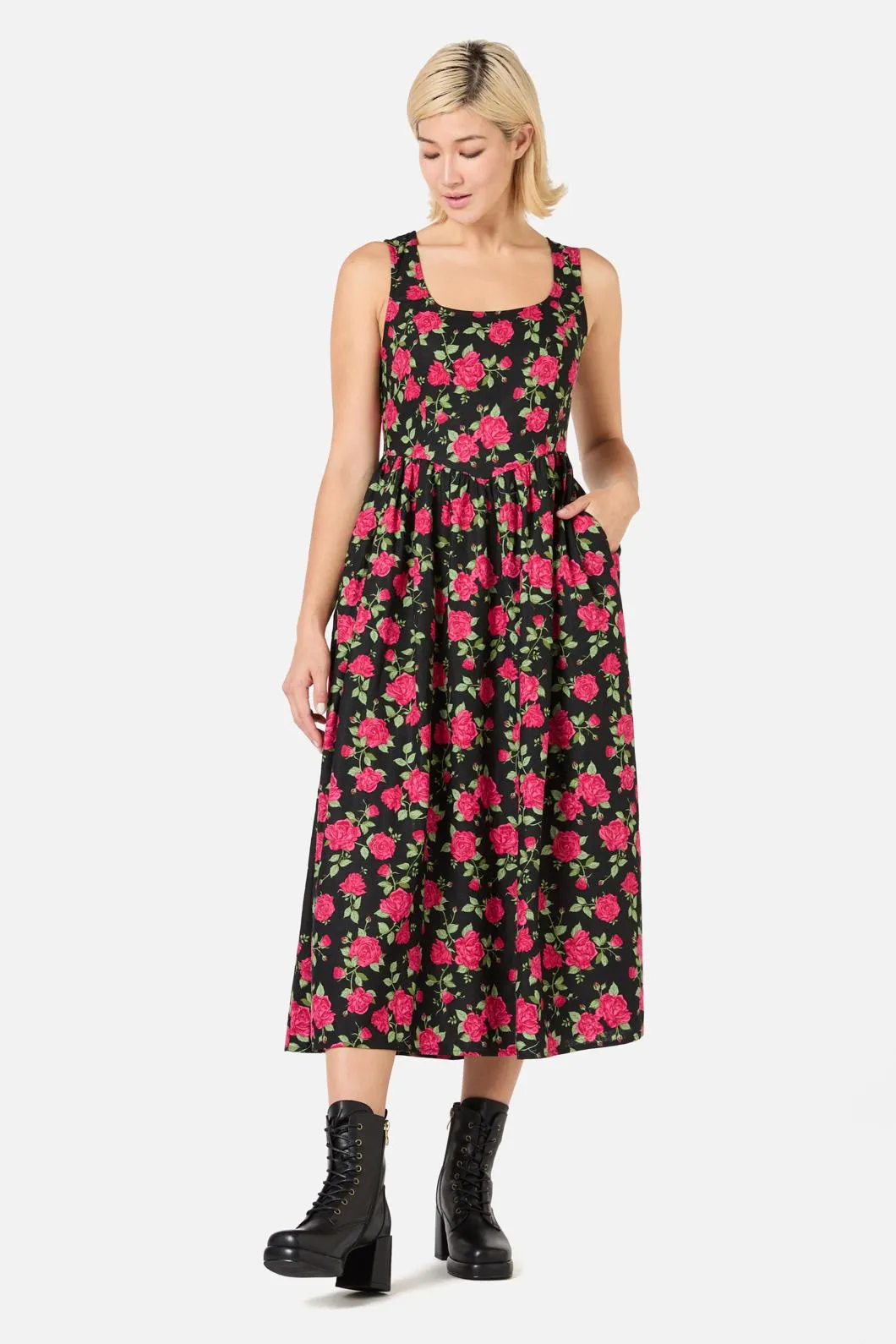 Winter Rose Midi Dress sold by Modcloth product image thumbnail 3
