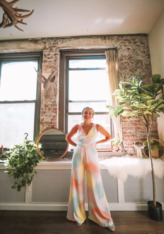 Delight of My Life Tie-Waist Jumpsuit sold by Modcloth