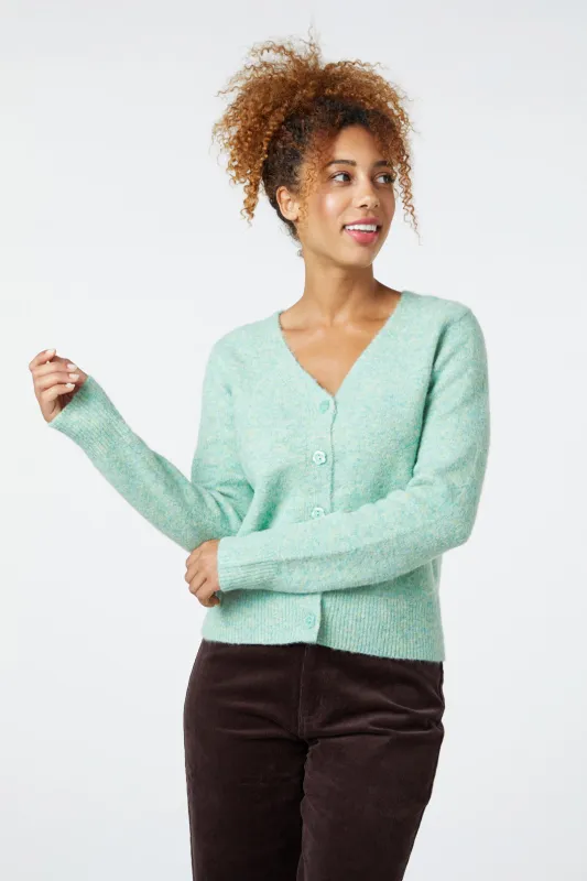 Renee Fuzzy Wool Cardi sold by Modcloth