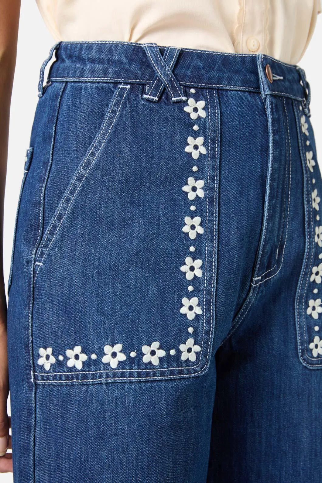 Meg Daisy Embroidered Jean sold by Modcloth product image thumbnail 5