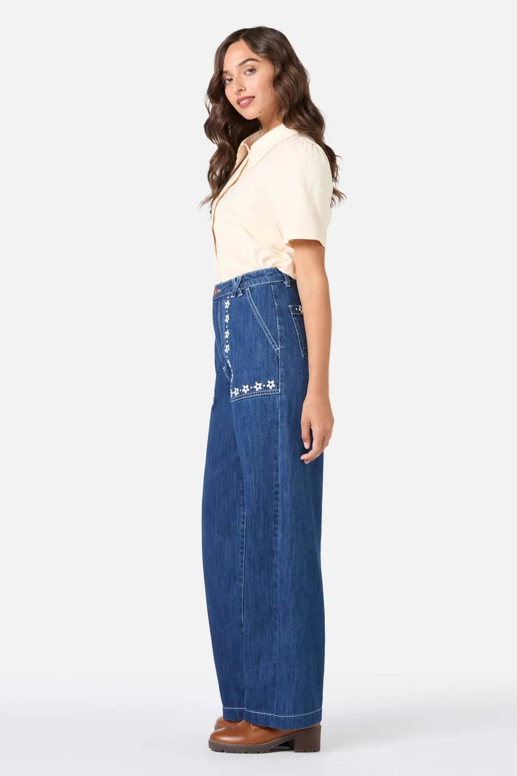Meg Daisy Embroidered Jean sold by Modcloth product image thumbnail 3