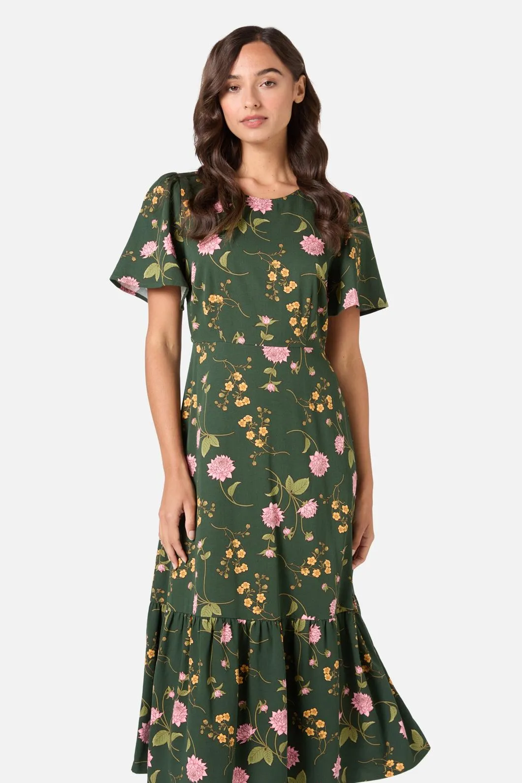 Esmerelda Floral Midi Dress sold by Modcloth