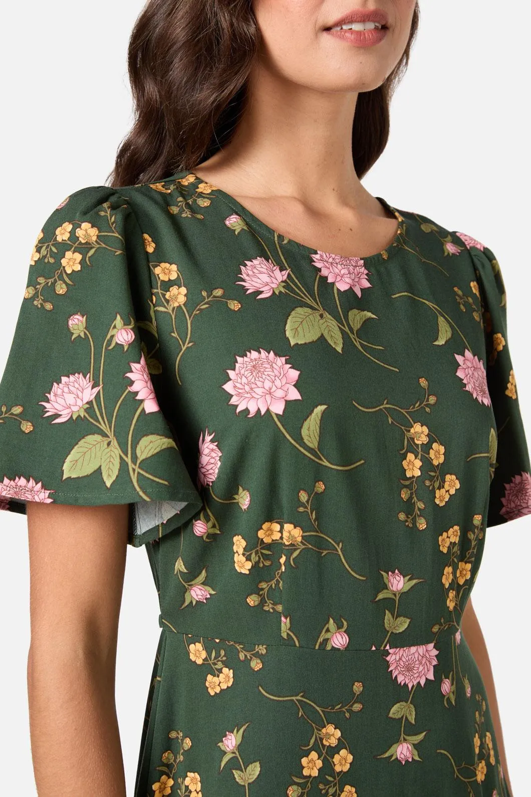 Esmerelda Floral Midi Dress sold by Modcloth product image thumbnail 5