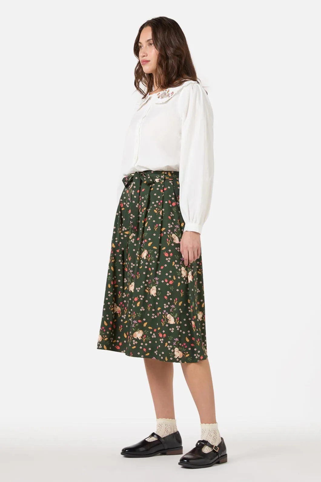 Rabbit Embroidered Blouse sold by Modcloth product image thumbnail 4