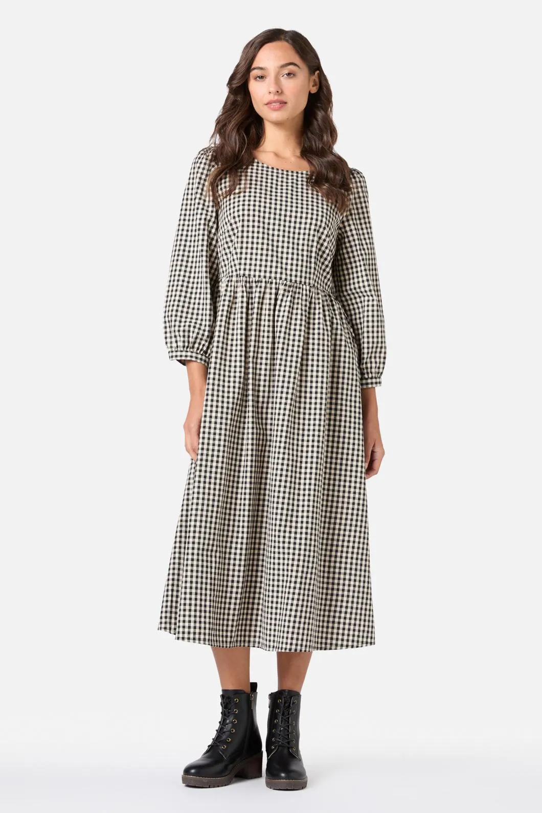 Renae Check Midi Dress sold by Modcloth product image thumbnail 4