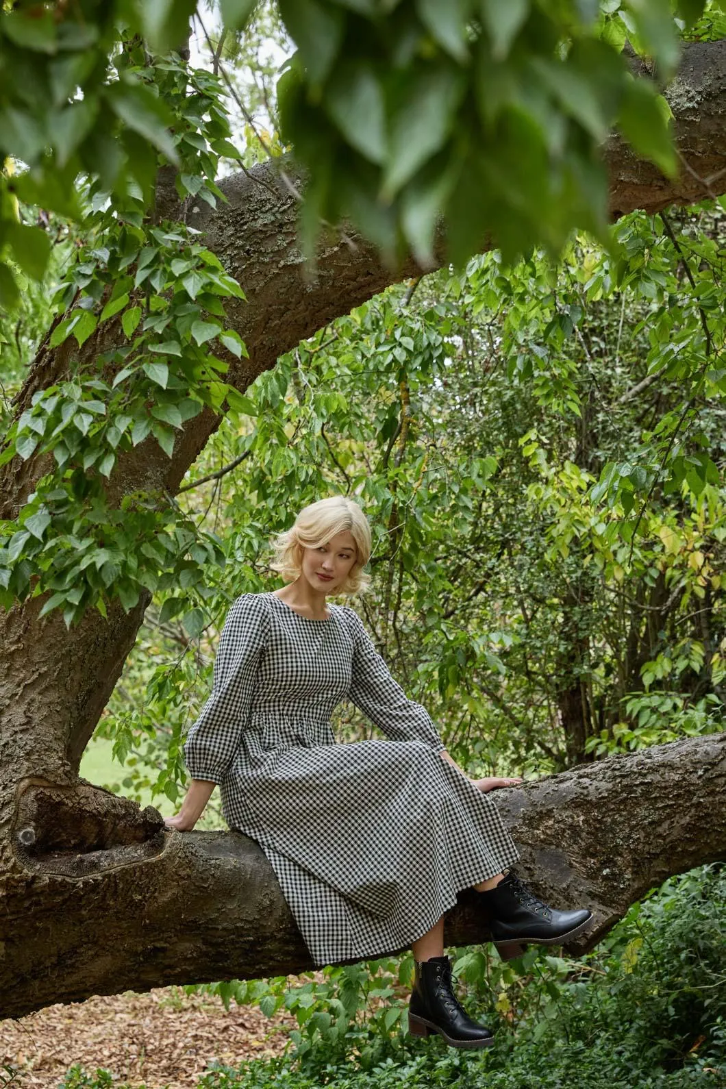 Renae Check Midi Dress sold by Modcloth