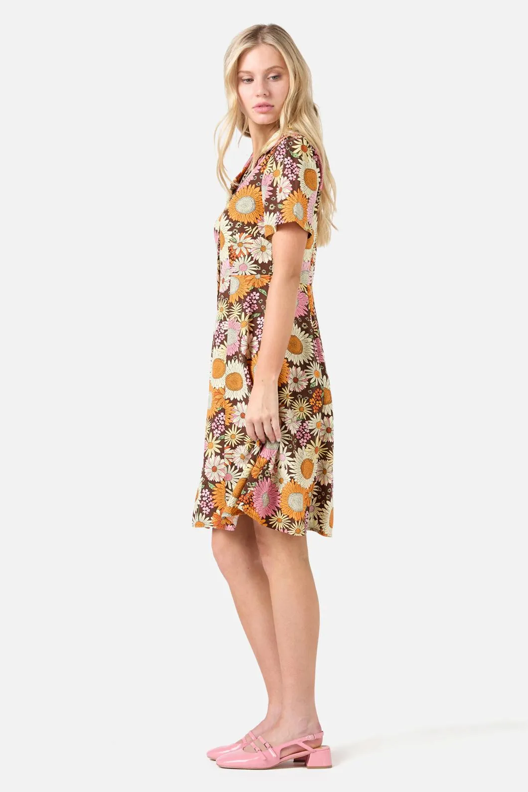 Viva Floral Shirt Dress sold by Modcloth product image thumbnail 3