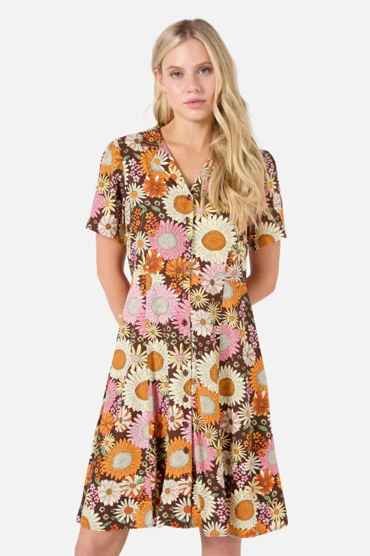 Viva Floral Shirt Dress sold by Modcloth