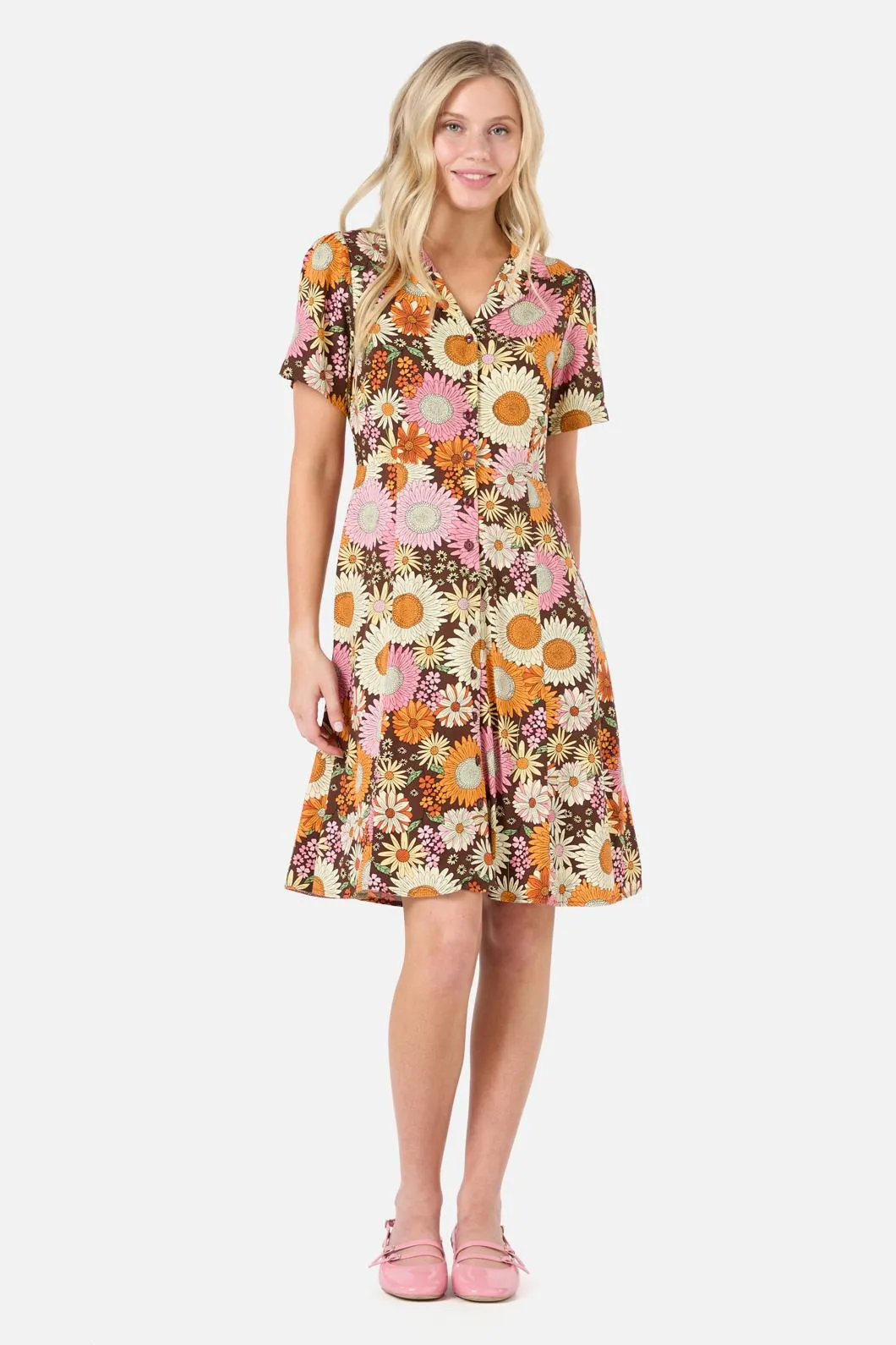 Viva Floral Shirt Dress sold by Modcloth product image thumbnail 2