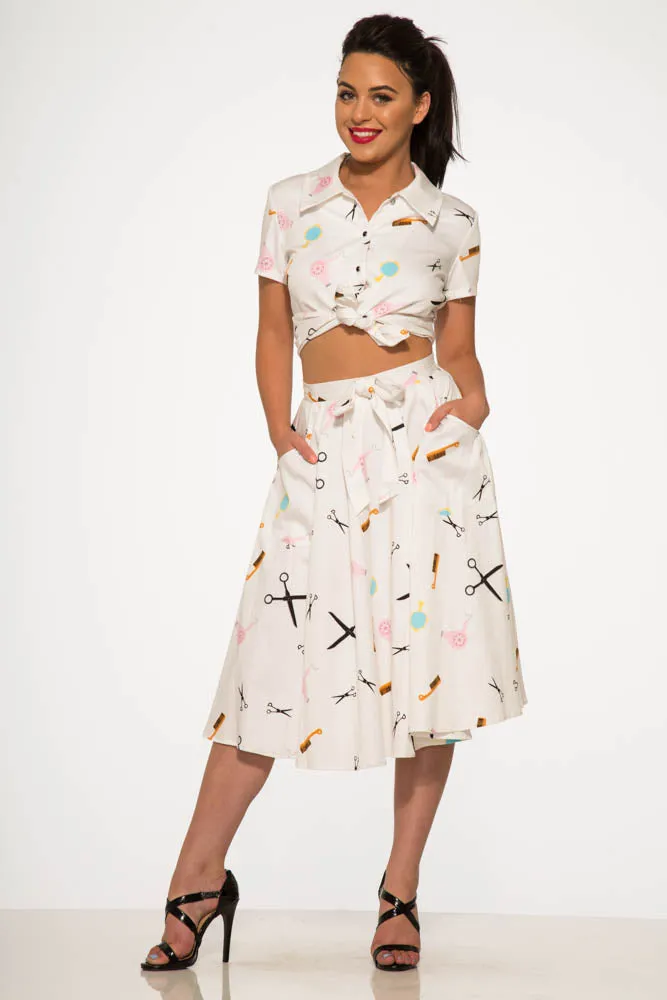 Beauty Salon Top and Swing Skirt sold by Modcloth product image thumbnail 3