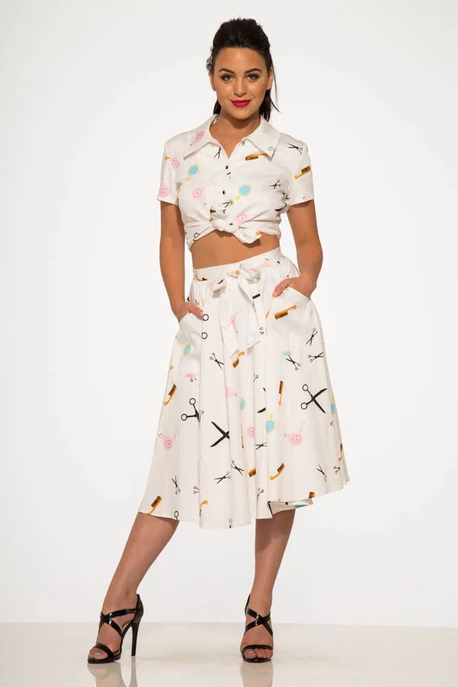 Beauty Salon Top and Swing Skirt sold by Modcloth product image thumbnail 2