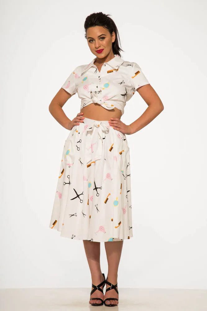 Beauty Salon Top and Swing Skirt sold by Modcloth product image thumbnail 5