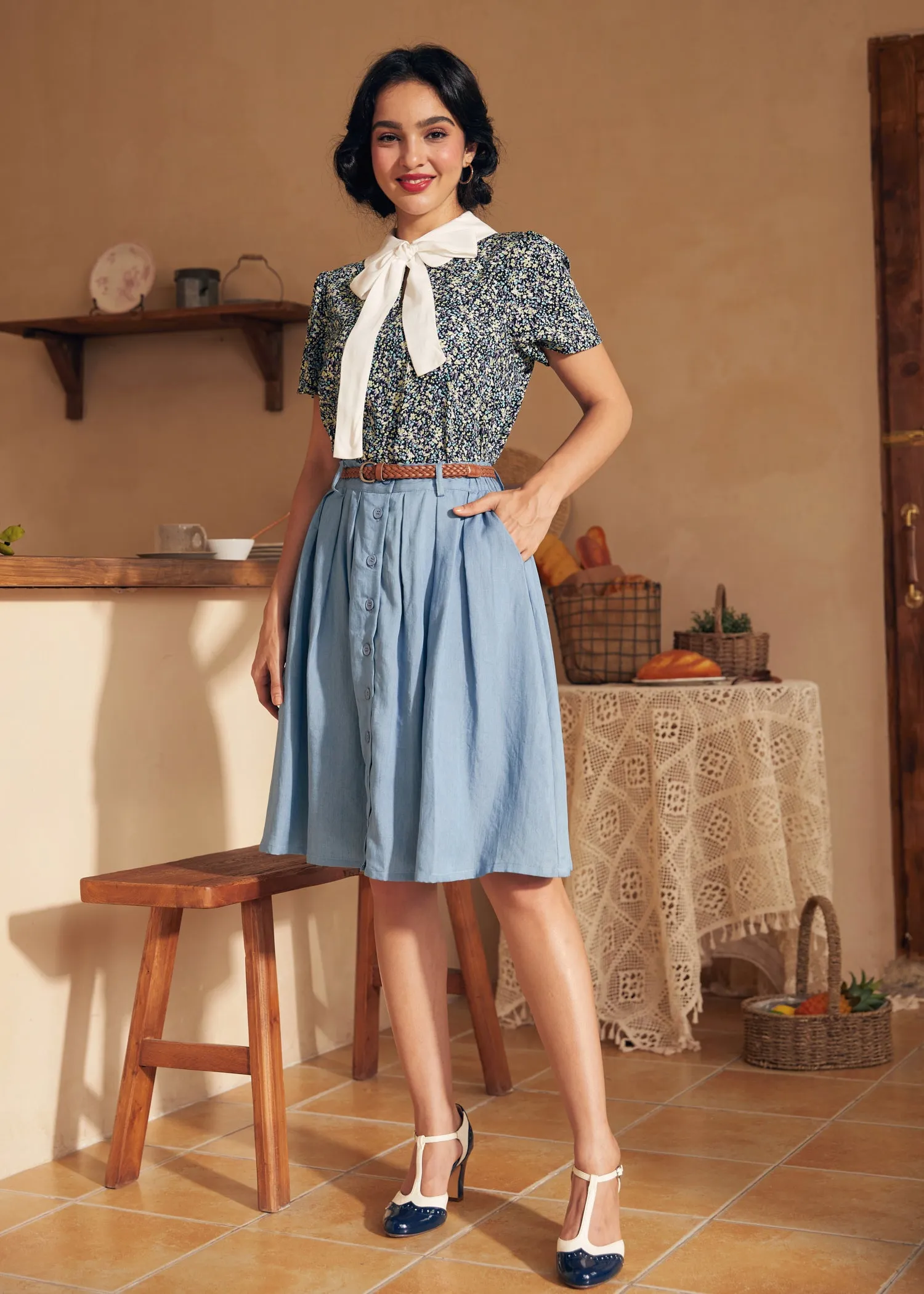 Positive First Impressions Tie-Neck Blouse (Final Sale) sold by Modcloth product image thumbnail 4