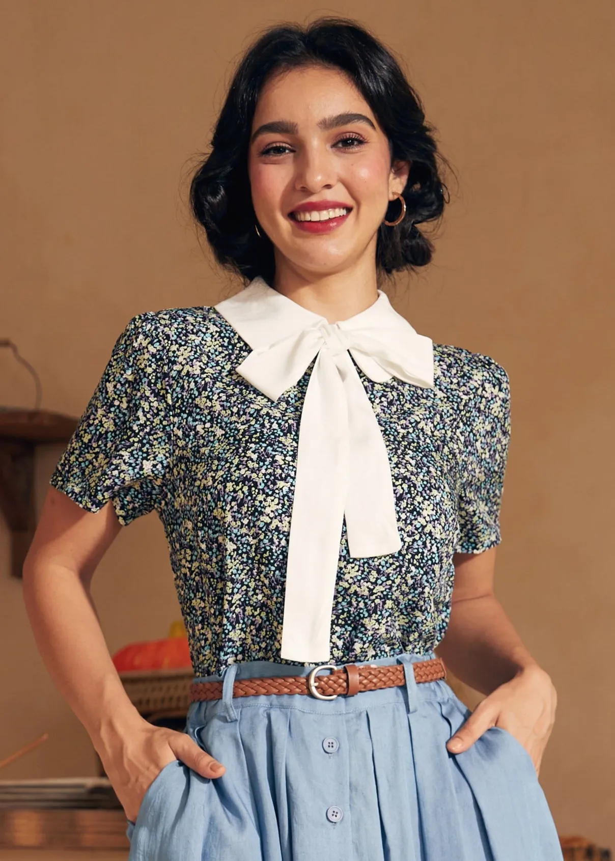 Positive First Impressions Tie-Neck Blouse (Final Sale) sold by Modcloth
